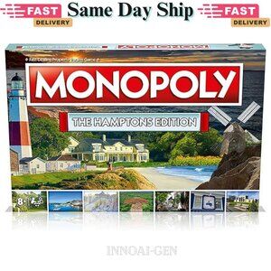 MONOPOLY Board Game - The Hamptons Edition New/Sealed Kids&adults Players, Game